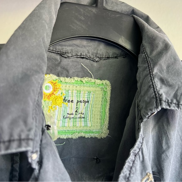 Free People Trench Coat Size 2 - Picture 7 of 8